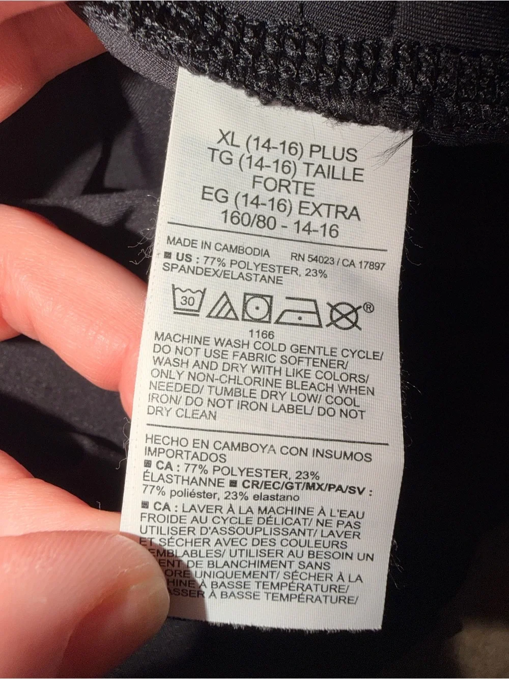 Old Navy Girls XL 14-16 Plus PowerSoft High Rise Black Leggings Pockets School